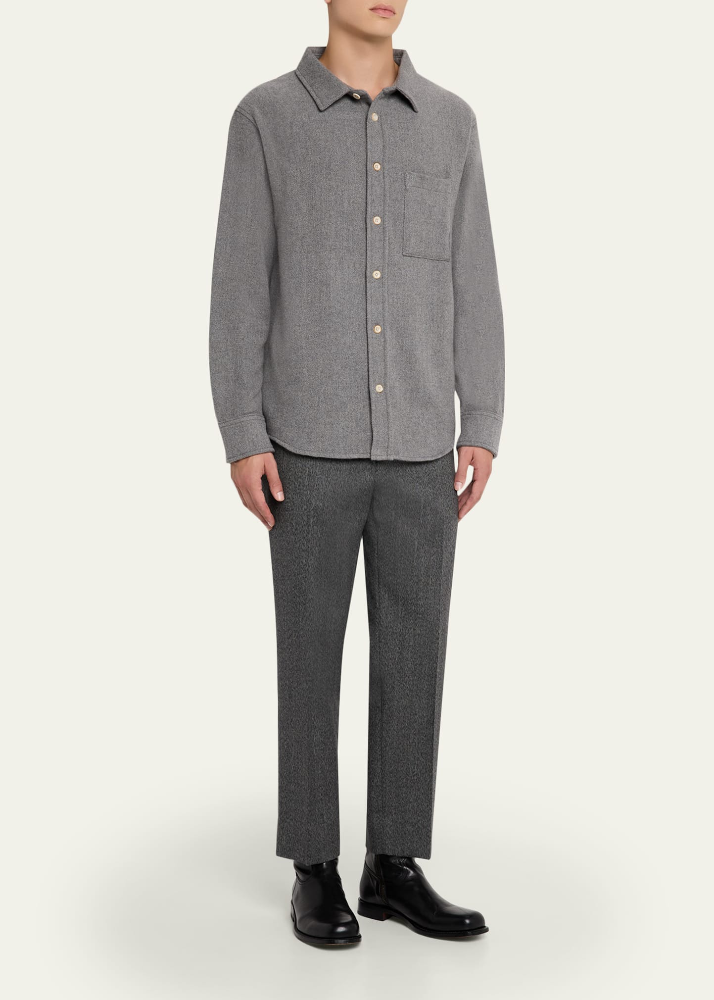 Men's Cashmere Sport Shirt - 2