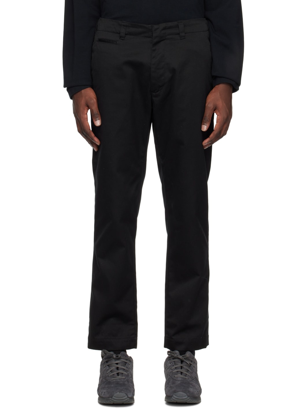 Black Chino Trousers - 1