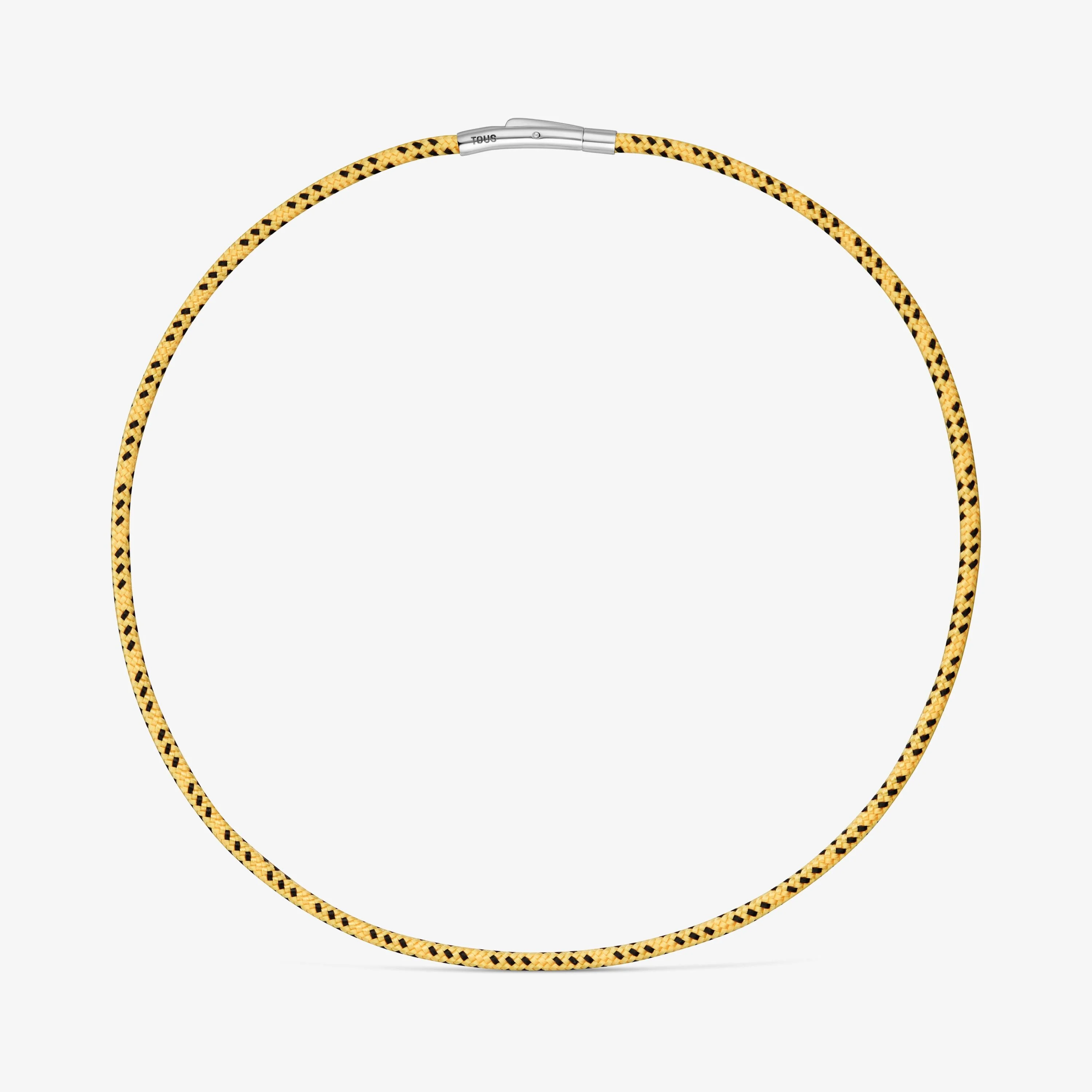 Necklace with yellow cord and steel TOUS Basics - 1