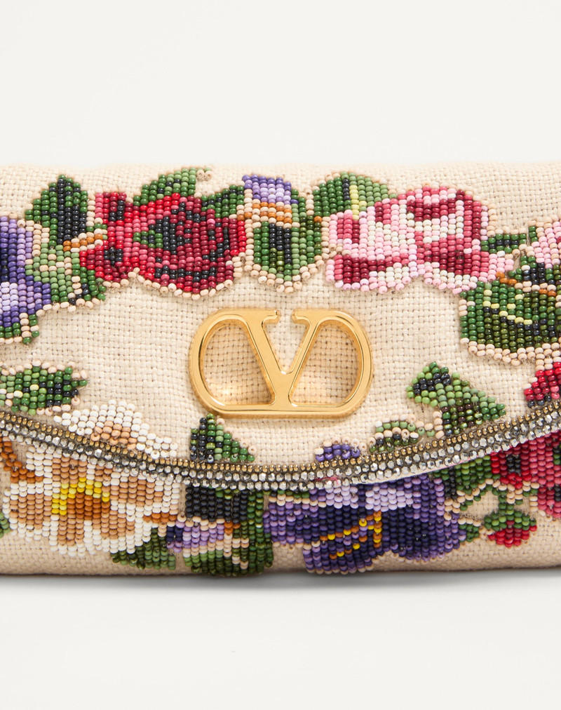 VALENTINO GARAVANI VAIN SOFT EMBROIDERED SMALL SHOULDER BAG 8