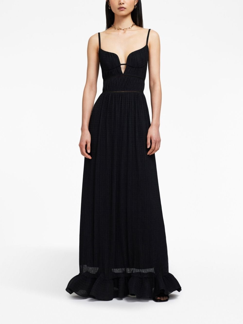 Maude plissÃ©-effect maxi dress - 2
