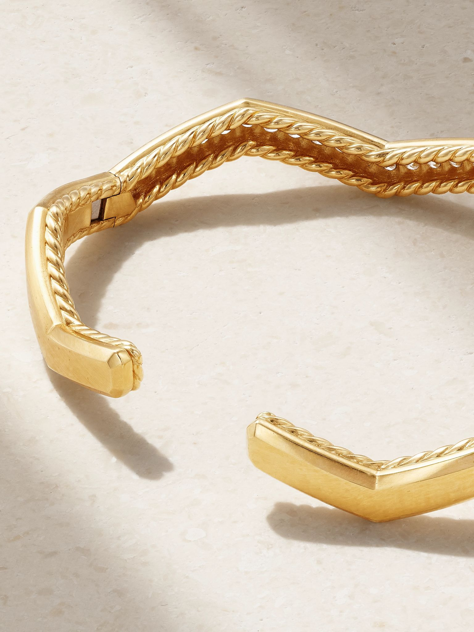Stax 18-karat gold diamond cuff Gold - 3