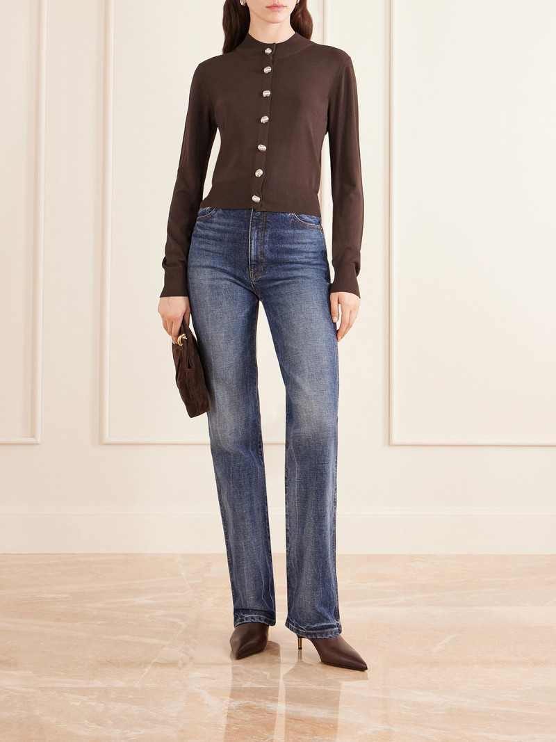 BRANDON MAXWELL Aubrey Knitted Cardigan outlook