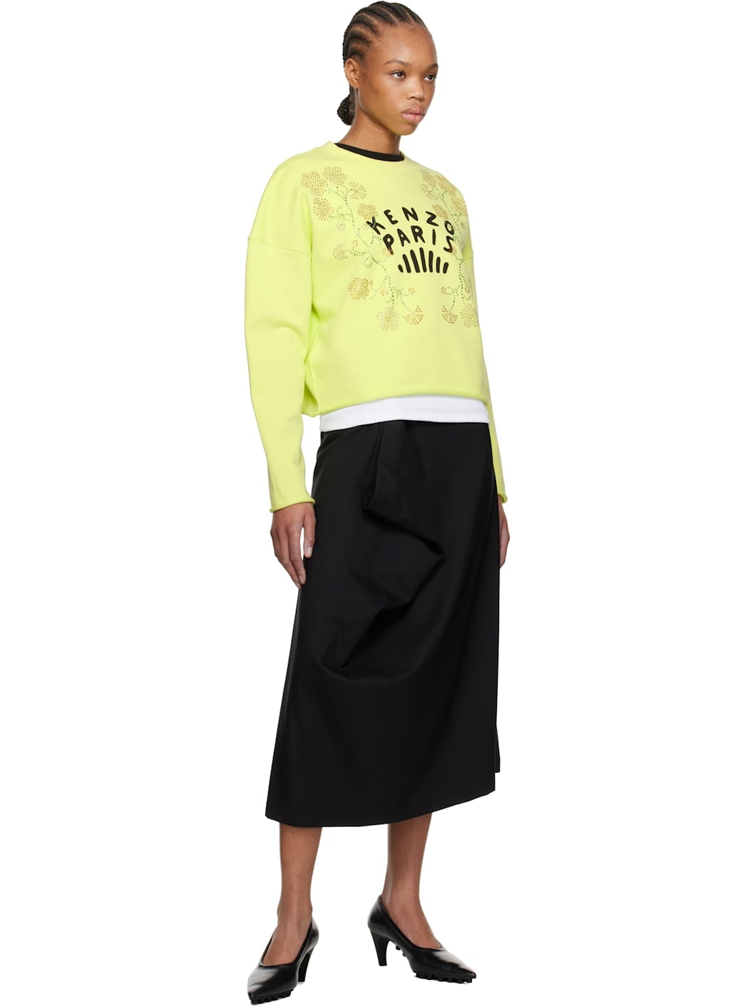 Green  Paris 'KENZO Jungle Flower' Sweatshirt - 4