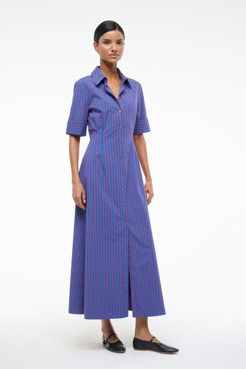 STAUD STAUD JOAN DRESS ATLAS STRIPE outlook