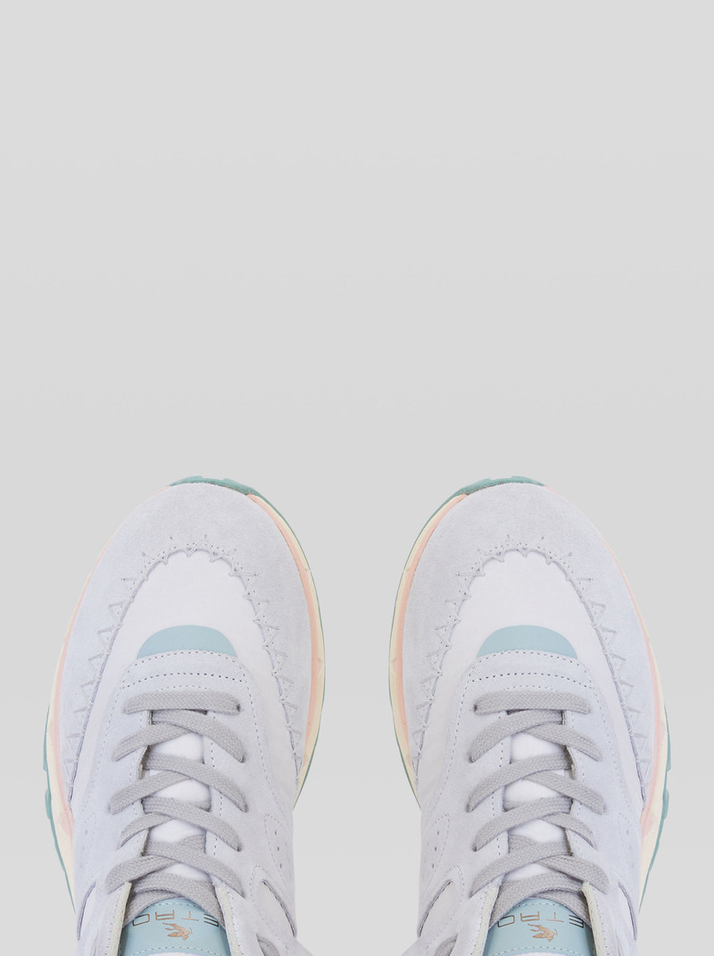 Etro EARTHBEAT SNEAKERS IN LEATHER AND FABRIC outlook