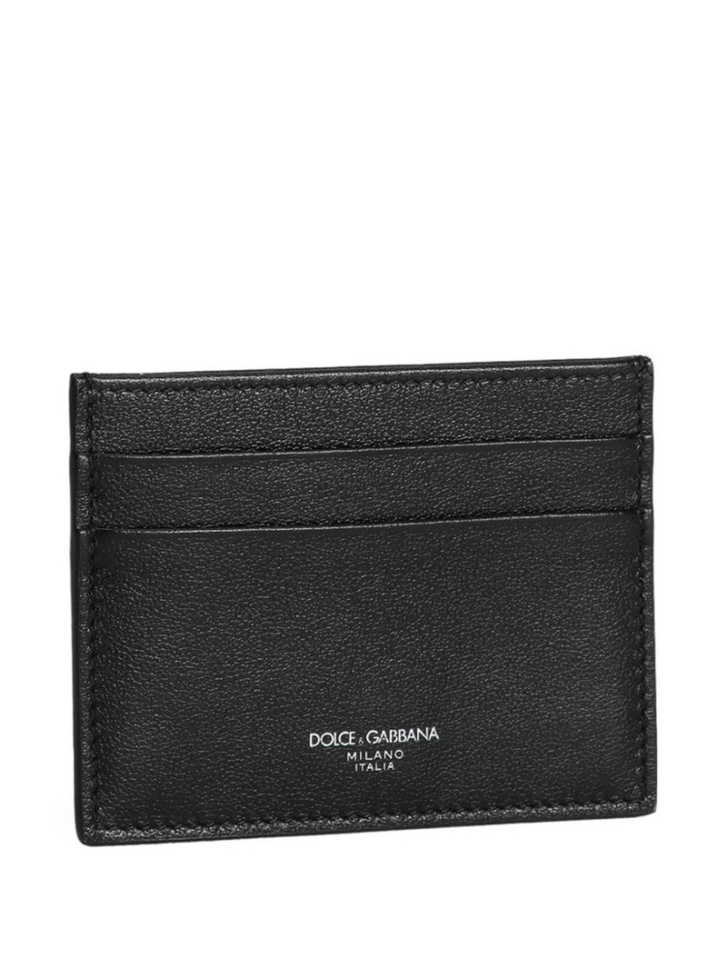 logo-print leather cardholder 3