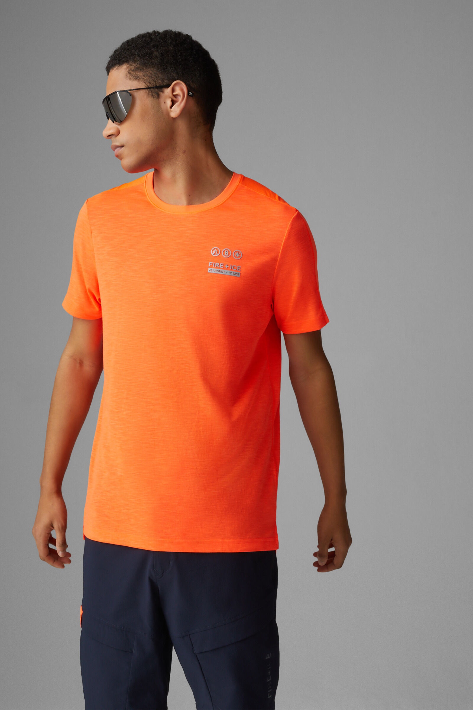 Tarik T-shirt in Orange - 2