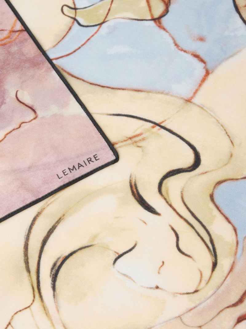 Lemaire watercolour-print pareo outlook