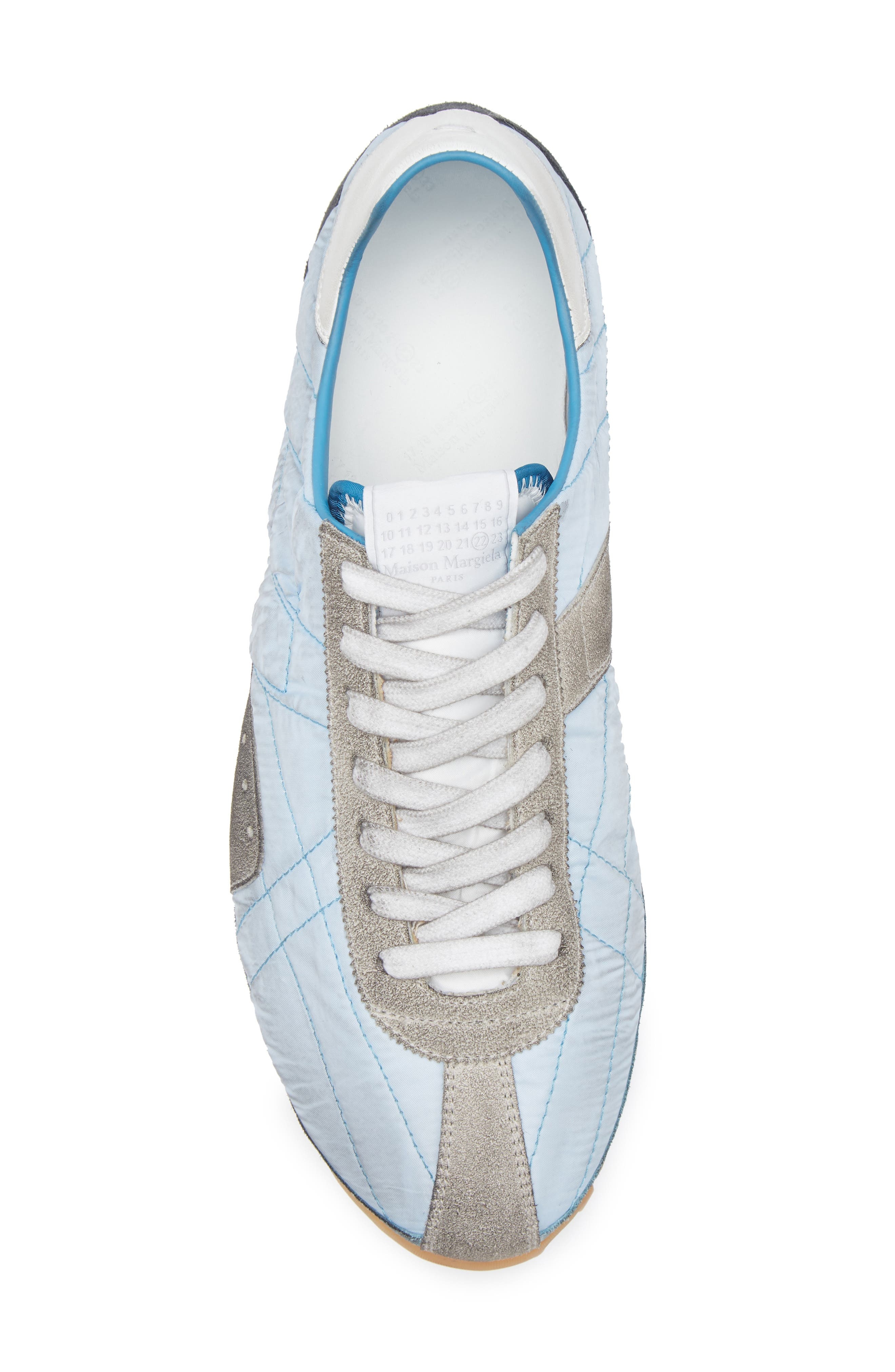 Maison Margiela Sprinter Low Top Sneaker in Blue Shades/White/Grey at Nordstrom - 5