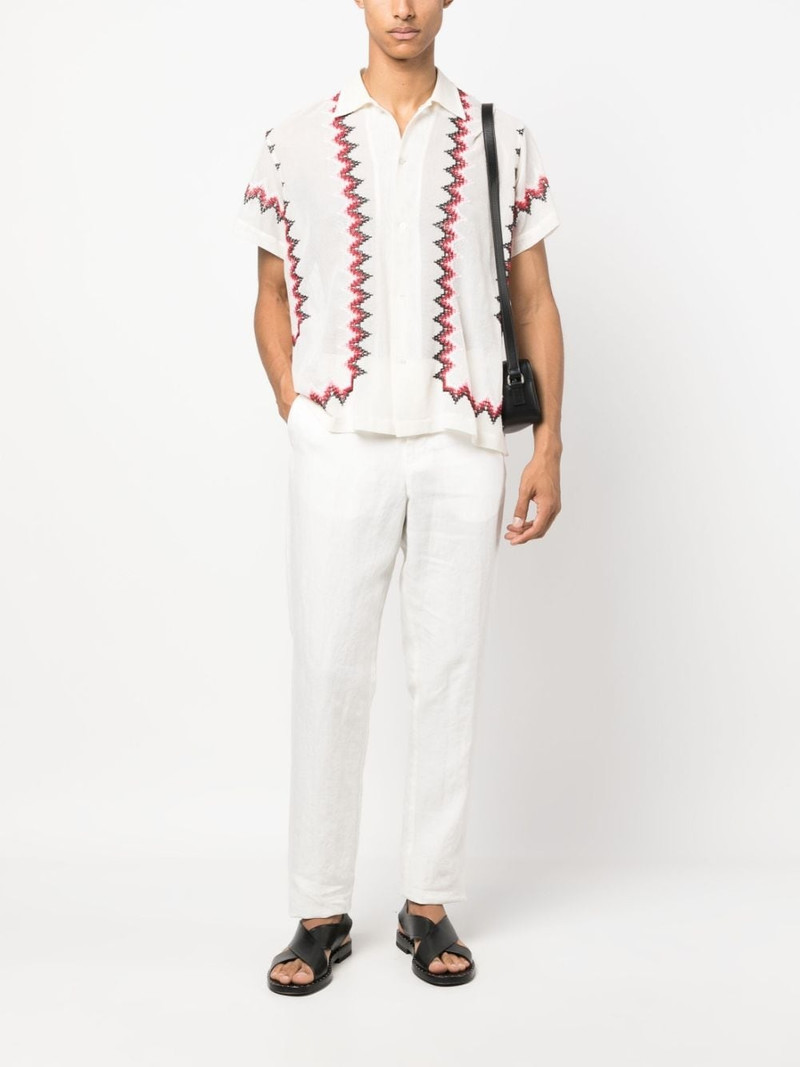 ORLEBAR BROWN straight-leg linen chino trousers outlook