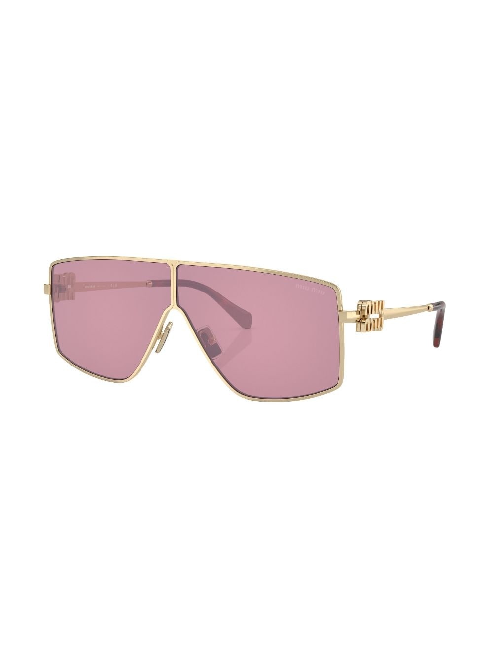 oversize-frame tinted sunglasses - 2
