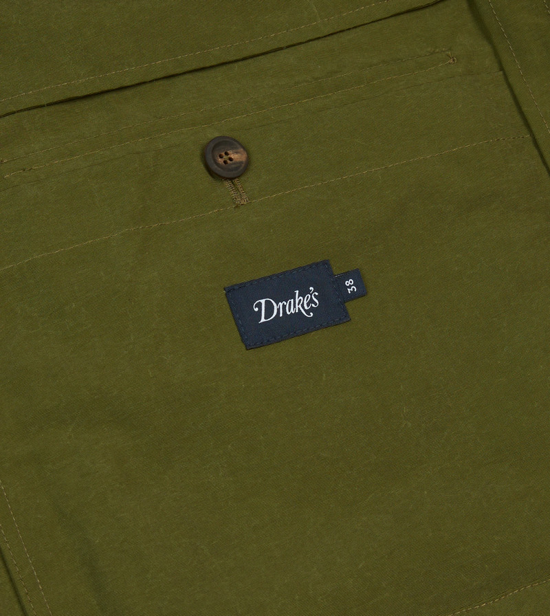 Olive Cotton Blouson Jacket 8