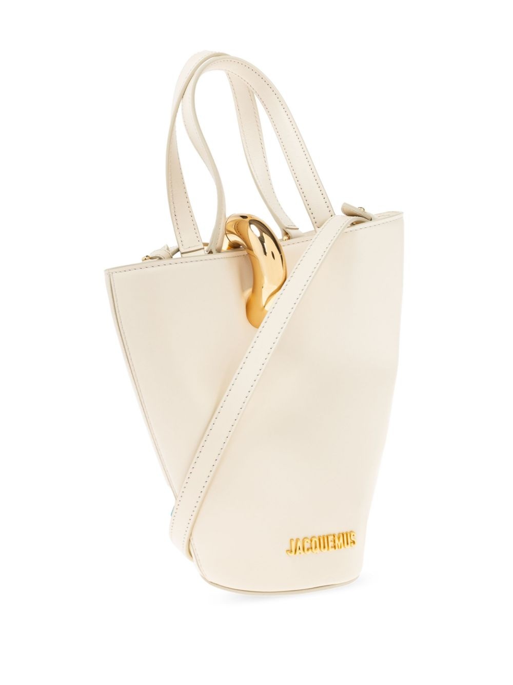 Le Petit Bambola Shopper Bag - Jacquemus - Leather - White - 4