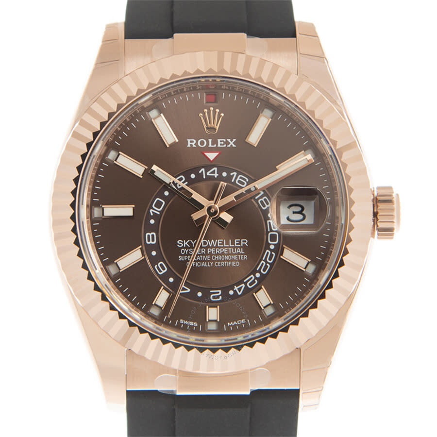 Rolex Sky-Dweller Automatic Chronometer 18kt Rose Gold Chocolate Dial Men's Watch 326235CHSR - 2