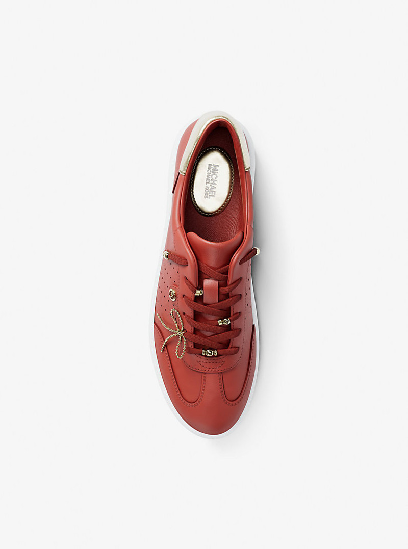 Scotty Embellished Leather Sneaker 6