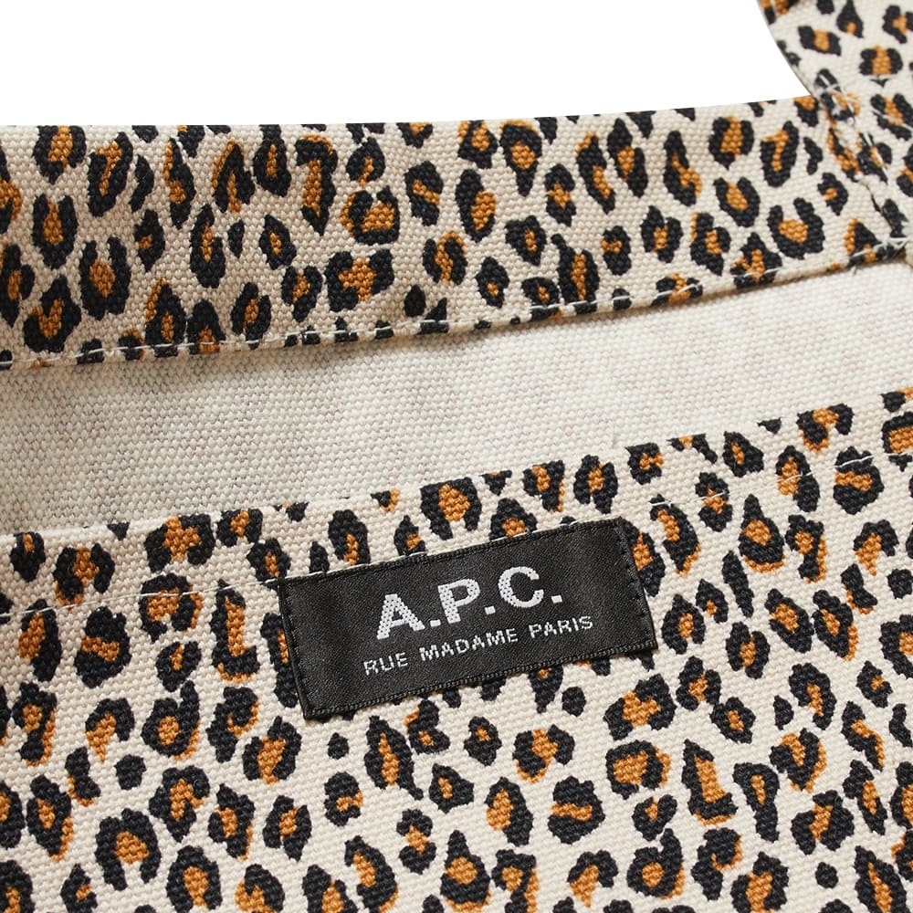 A.P.C Diane Leopard Print Shopping Bag - 3