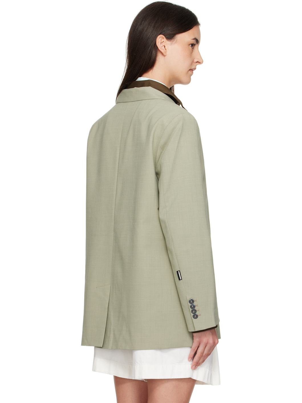 Green Tailored Blazer - 3