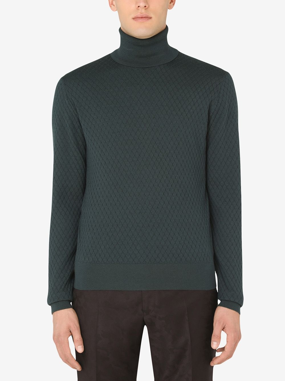turtleneck cashmere-blend jumper - 3