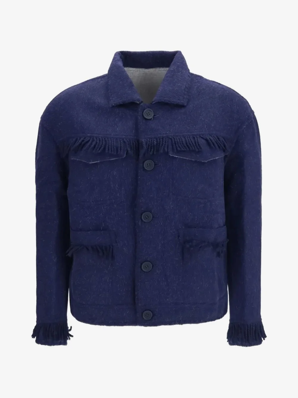 Vedu reversible fringed jacket - 1