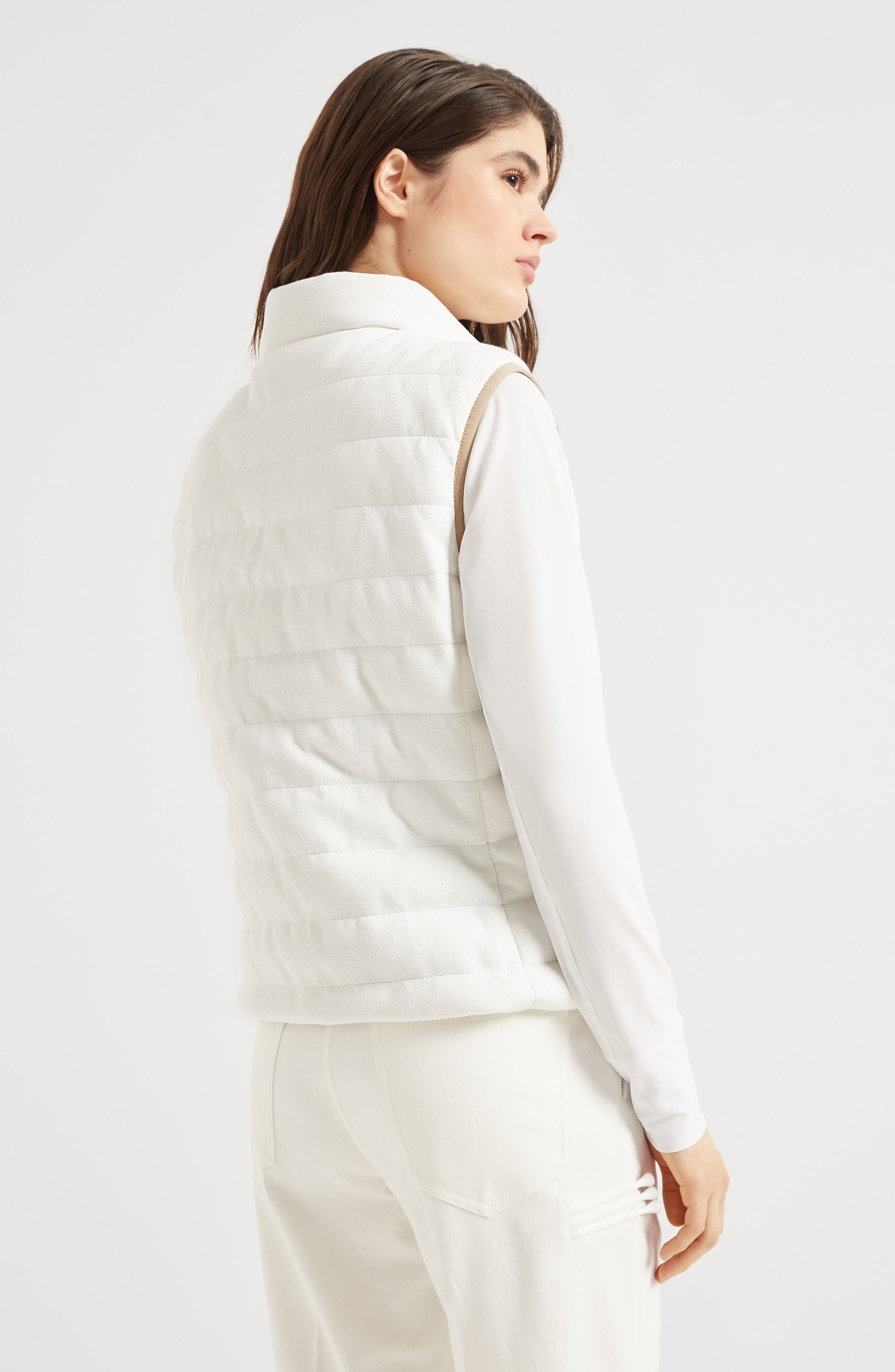 Brunello Cucinelli Down vest in White at Nordstrom - 3
