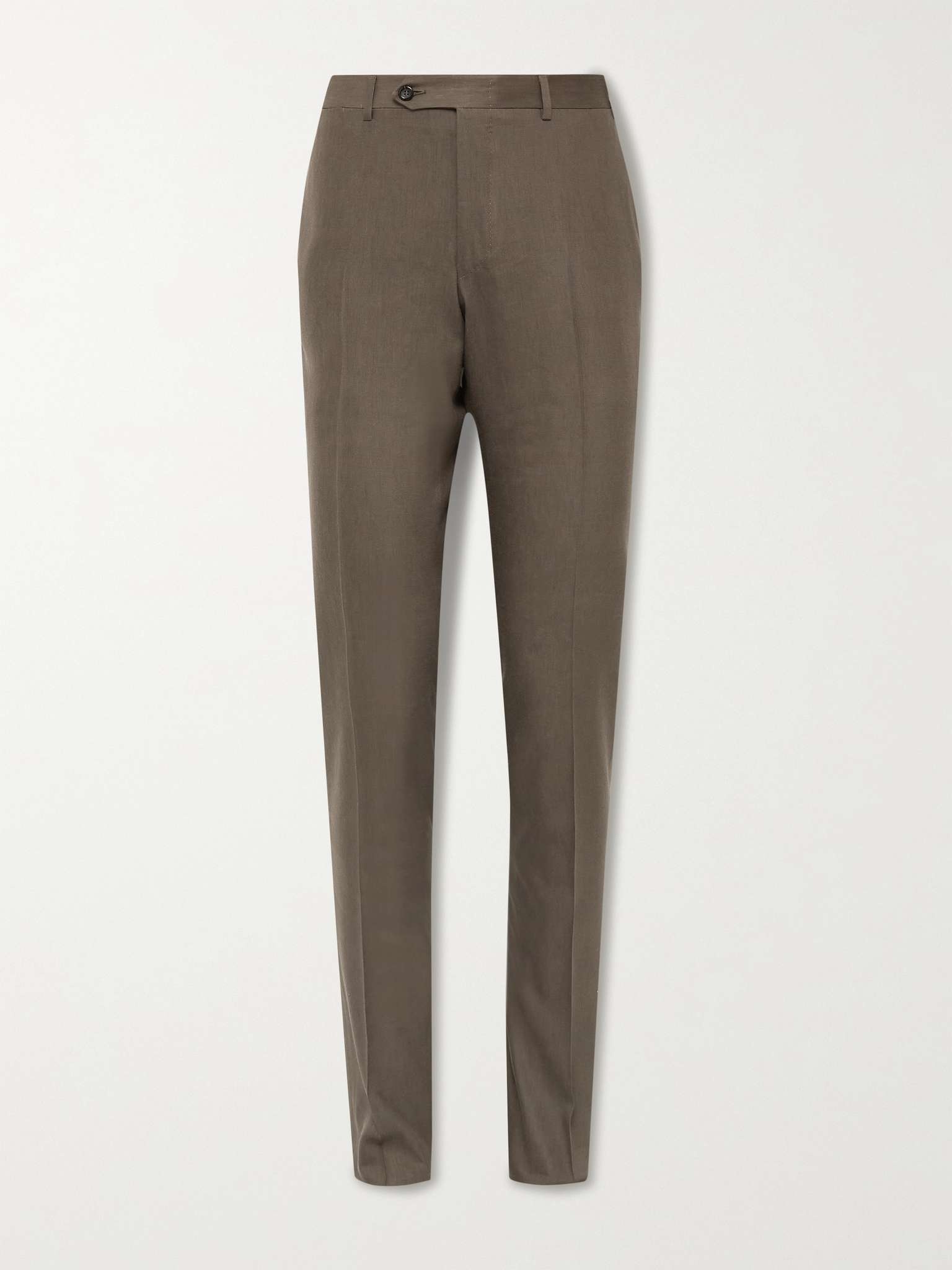 Kei Slim-Fit Tapered Linen and Wool-Blend Suit Trousers - 1