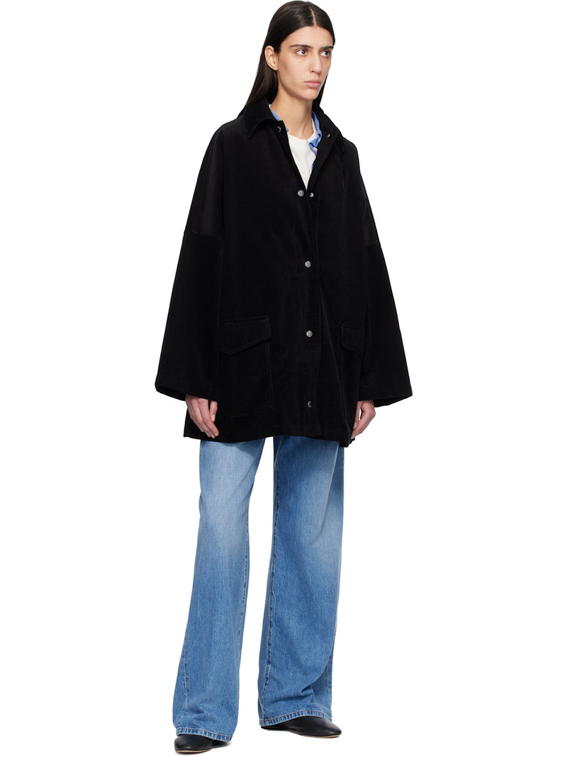 TOTEME Black Cord Overshirt Chore Jacket outlook