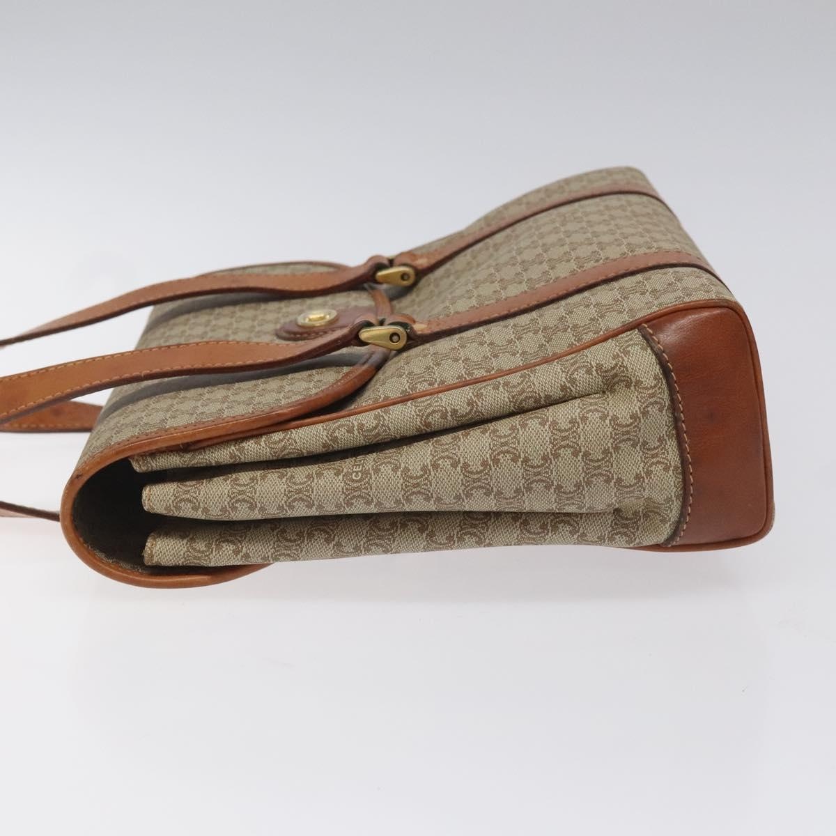 CELINE Macadam Canvas Hand Bag Beige - 5