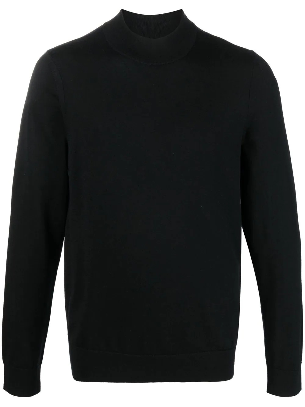 ribbed collar jumper - 2