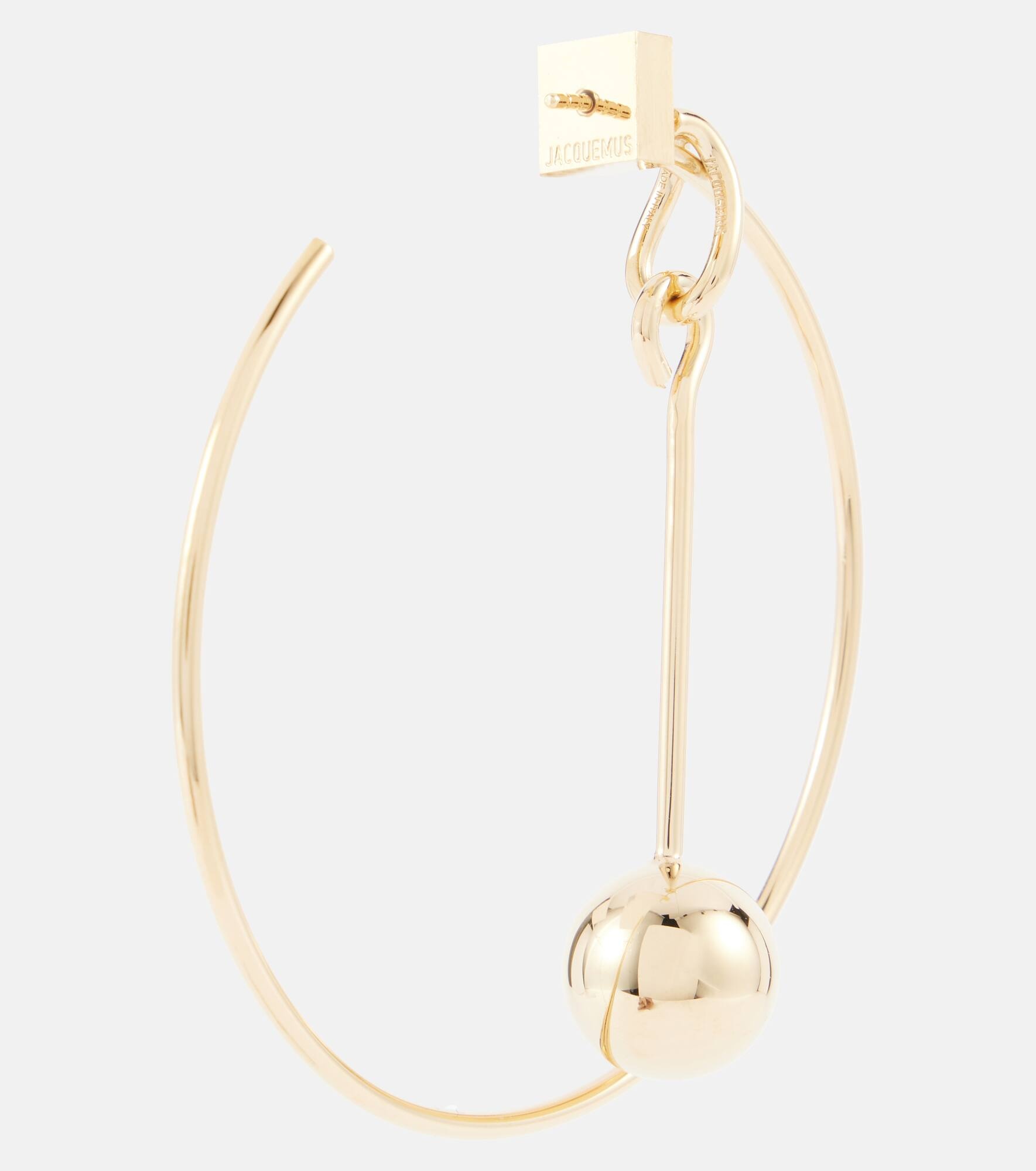 Asymmetric hoop earrings - 6
