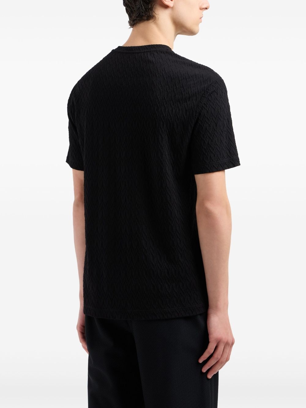 textured T-shirt - 3