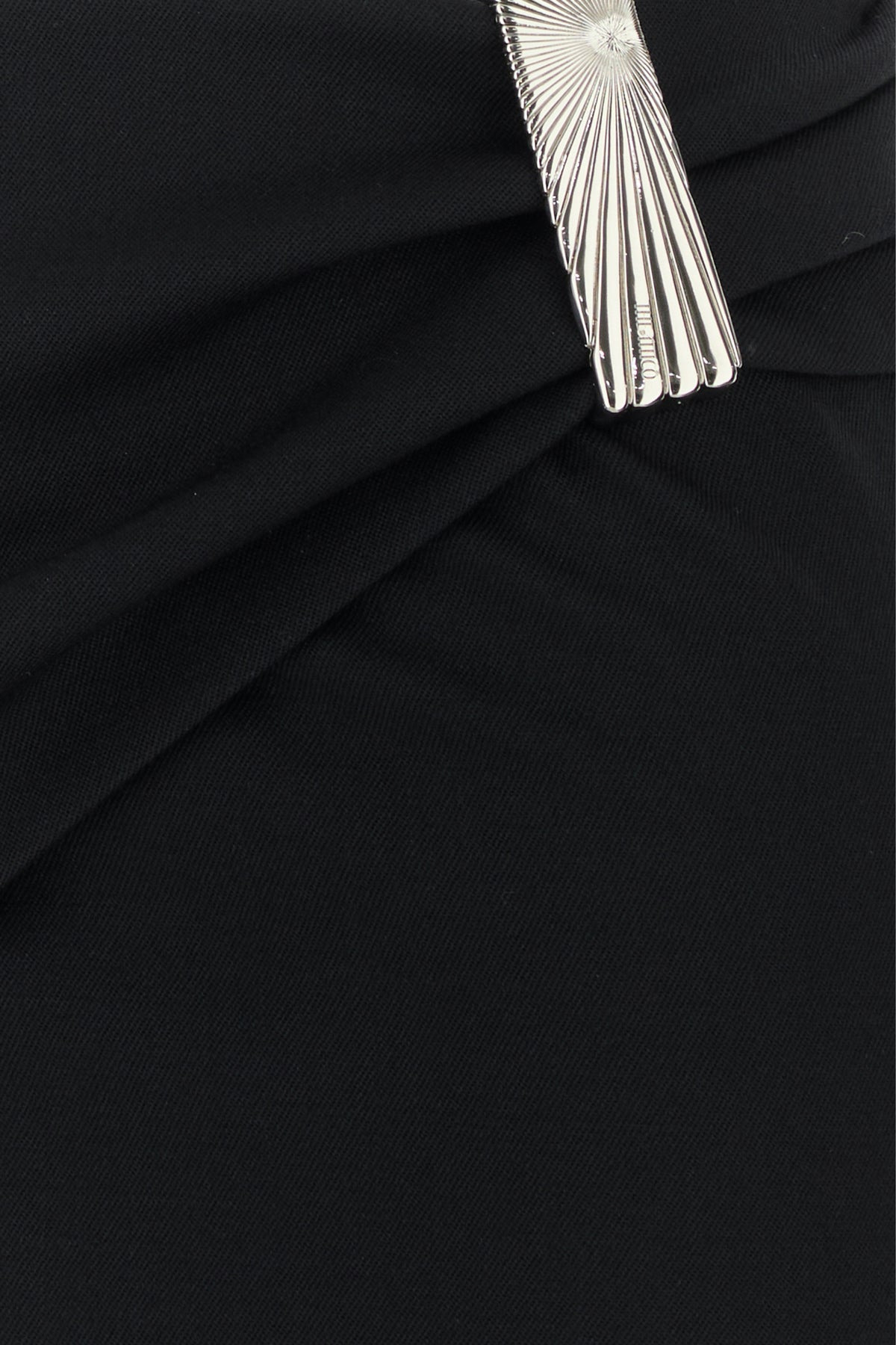 Black stretch twill mini skirt - 3