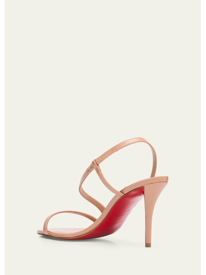 Rosa Z Patent Red Sole Sandals 4