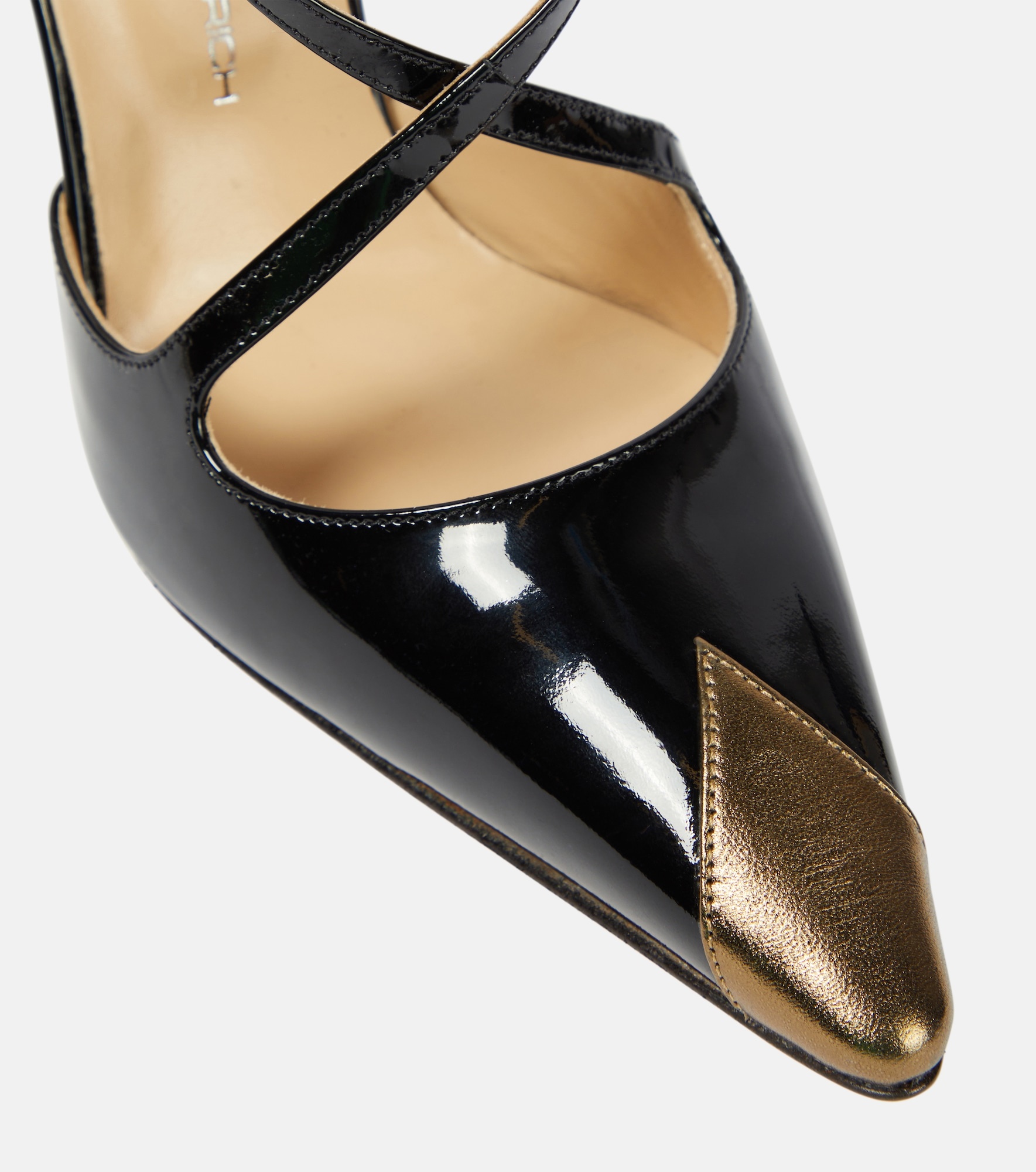 Paneled patent leather pumps - 6