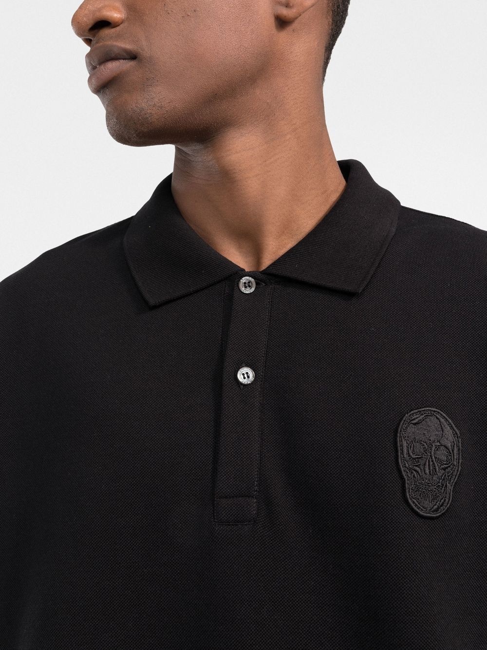 skull patch polo shirt - 5