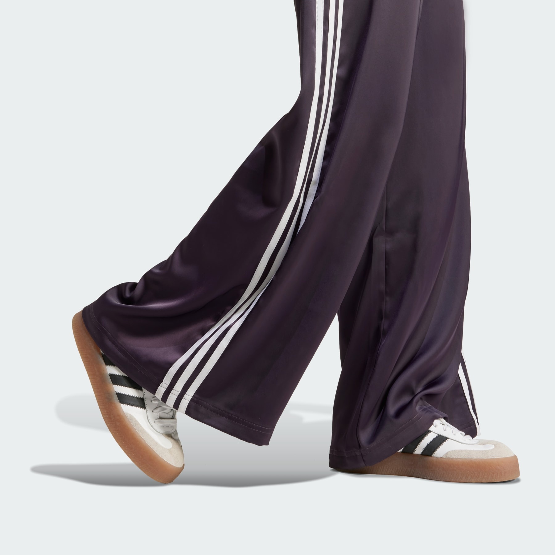 Adicolor Satin Wide Leg Track Pants - 6