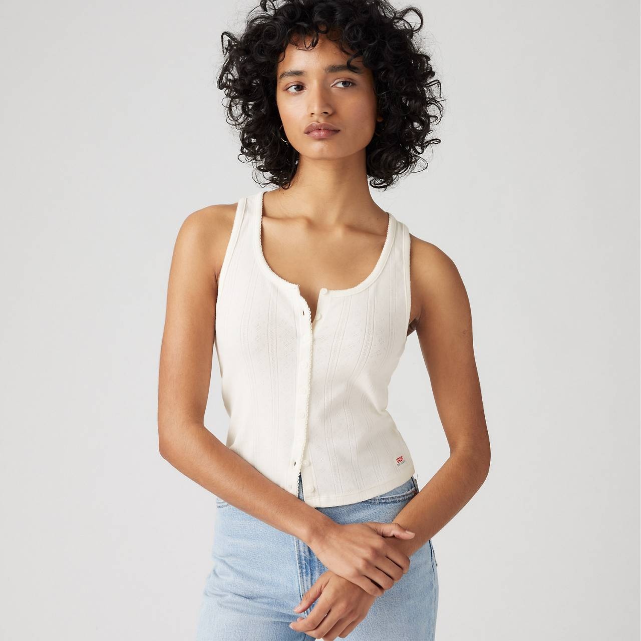 DRY GOODS WOMEN'S POINTELLE TANK TOP - 3