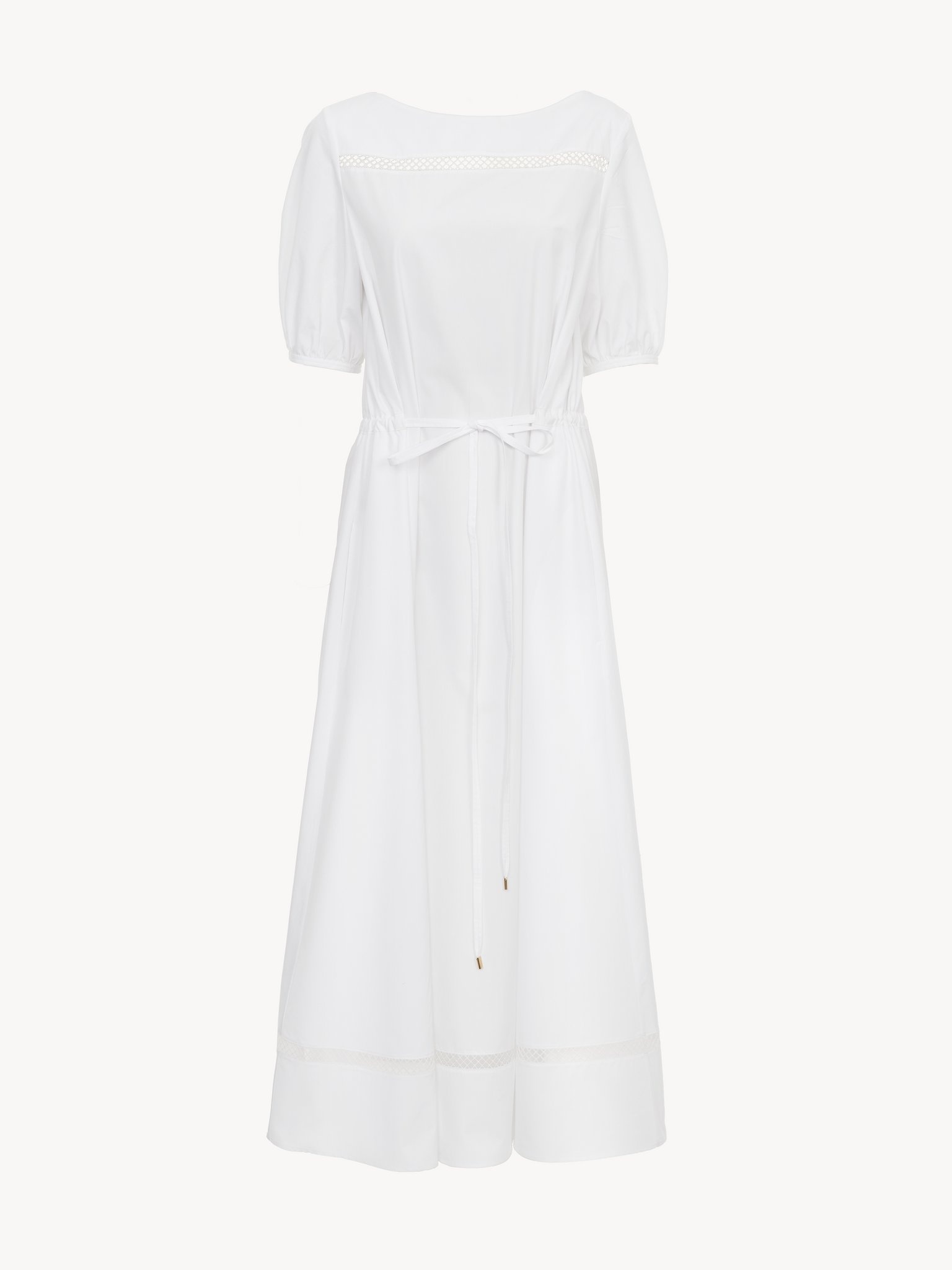BOAT-NECK FLARED DRESS - 2