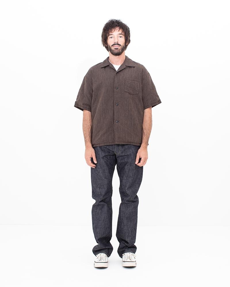 WALLIS DOWN SHIRT S/S SANTOME BROWN - 2