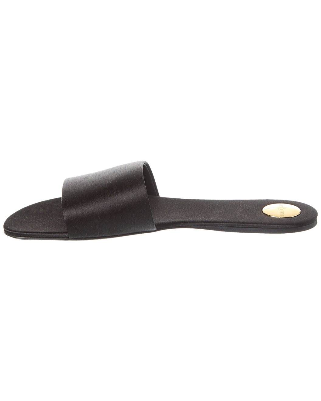 Saint Laurent Carlyle Satin Flat Sandal - 2