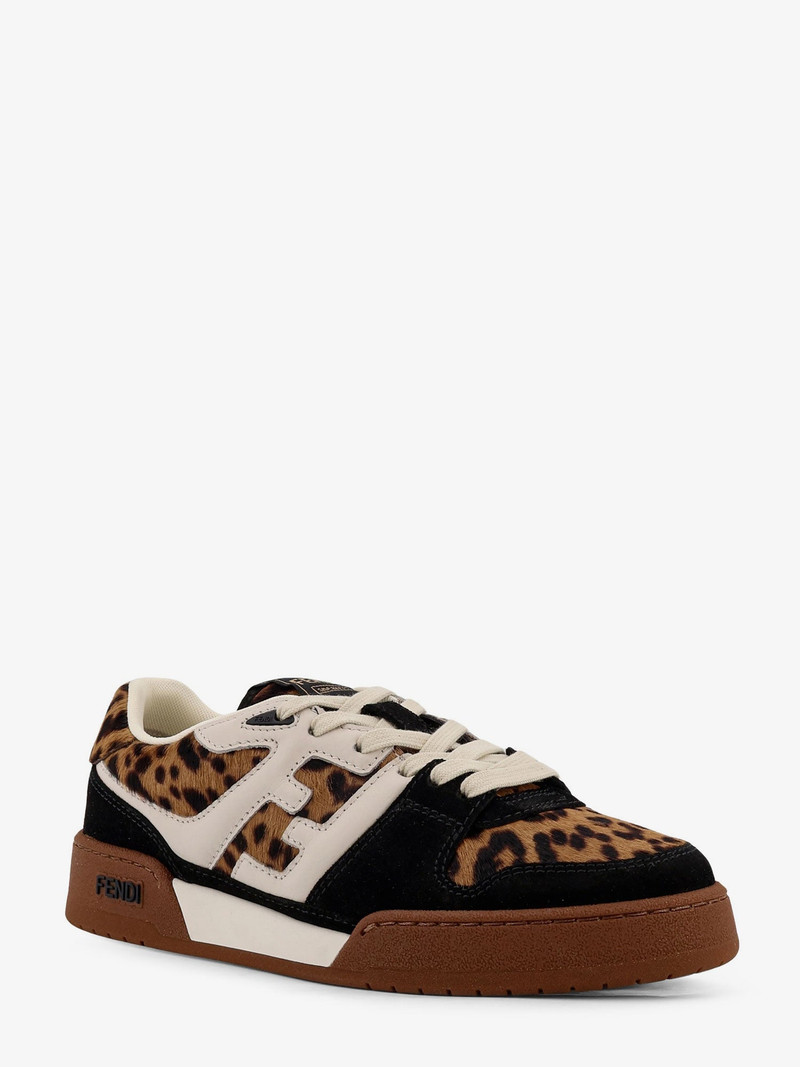 FENDI Fendi Match Suede And Pony Skin Low-Top Sneakers outlook