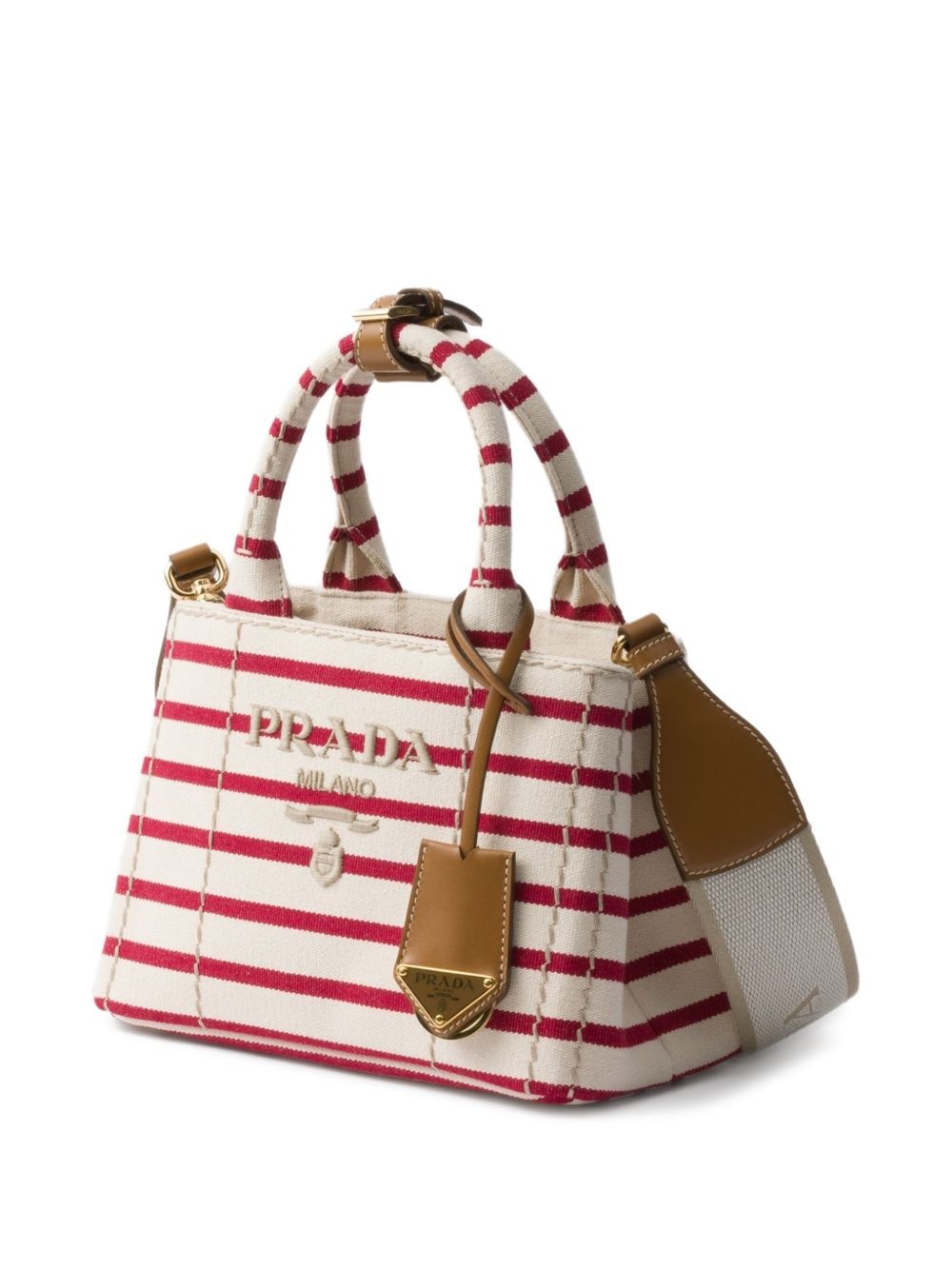 striped canvas mini bag - 5