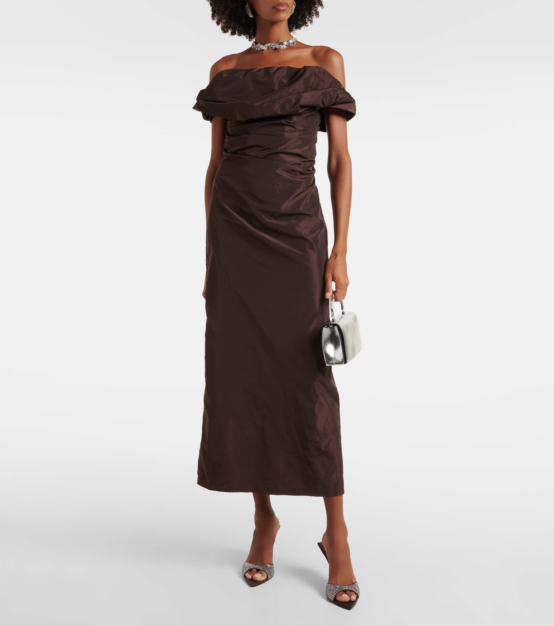 Andrea off-shoulder maxi dress - 2