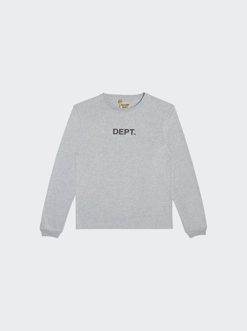 Logo Print Shirt Heather Grey - 1