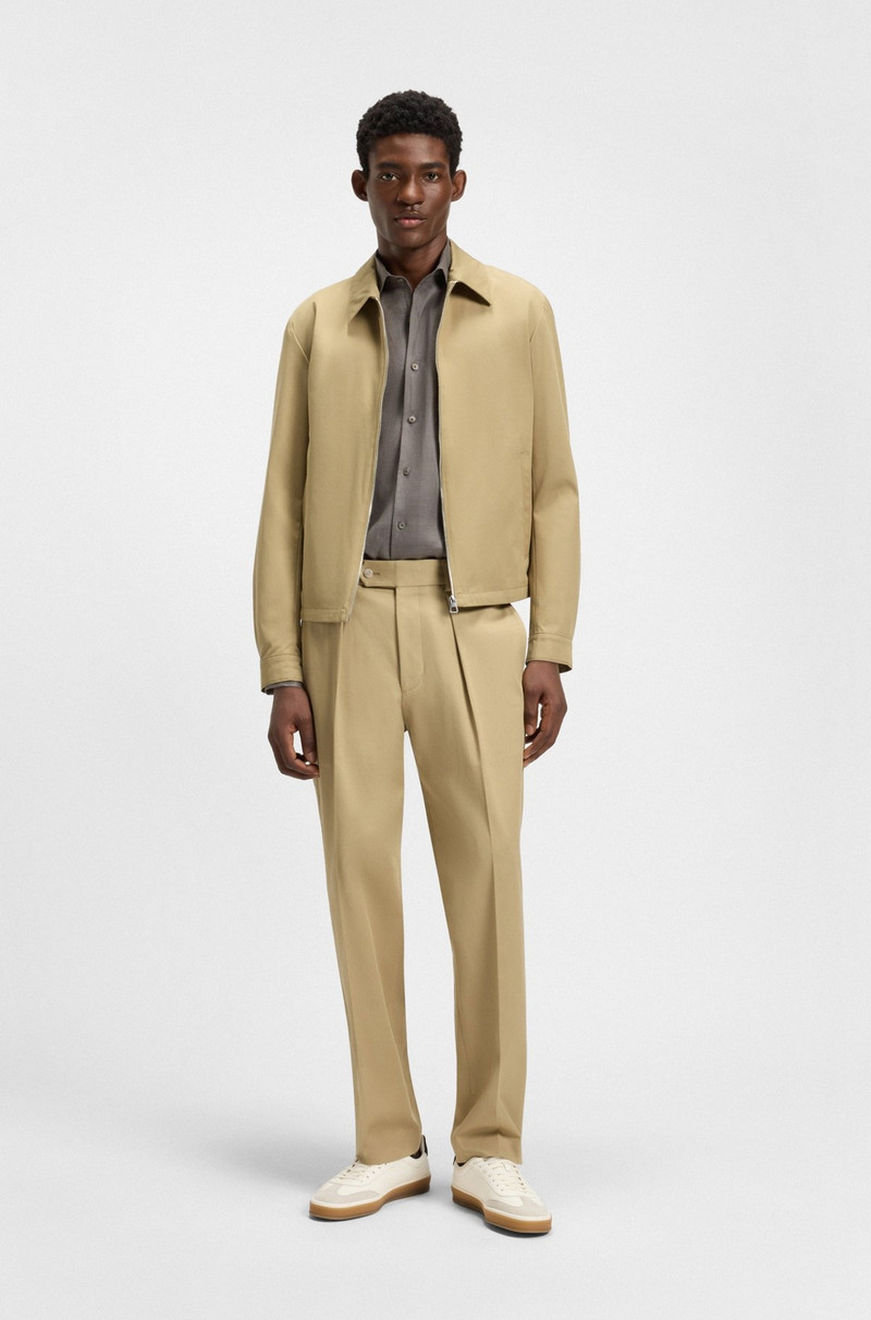 BOSS BECKHAM X BOSS COTTON-BLEND JACKET WITH ZIPPED CLOSURE outlook