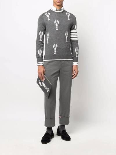 Thom Browne lobster-intarsia wool jumper outlook