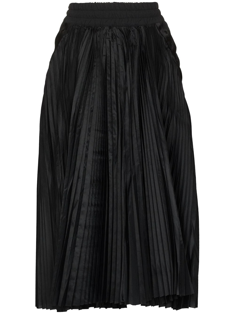 x sacai pleated midi skirt - 1