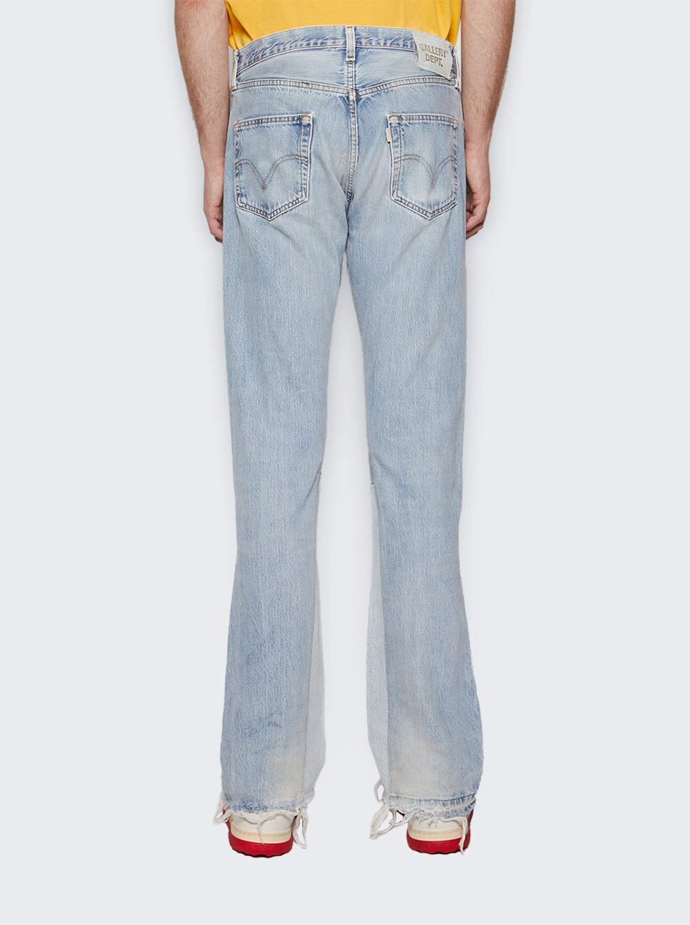 La Flare Jeans Washed Denim - 5