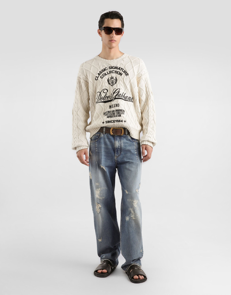 Dolce & Gabbana Pullover with interwoven pattern outlook