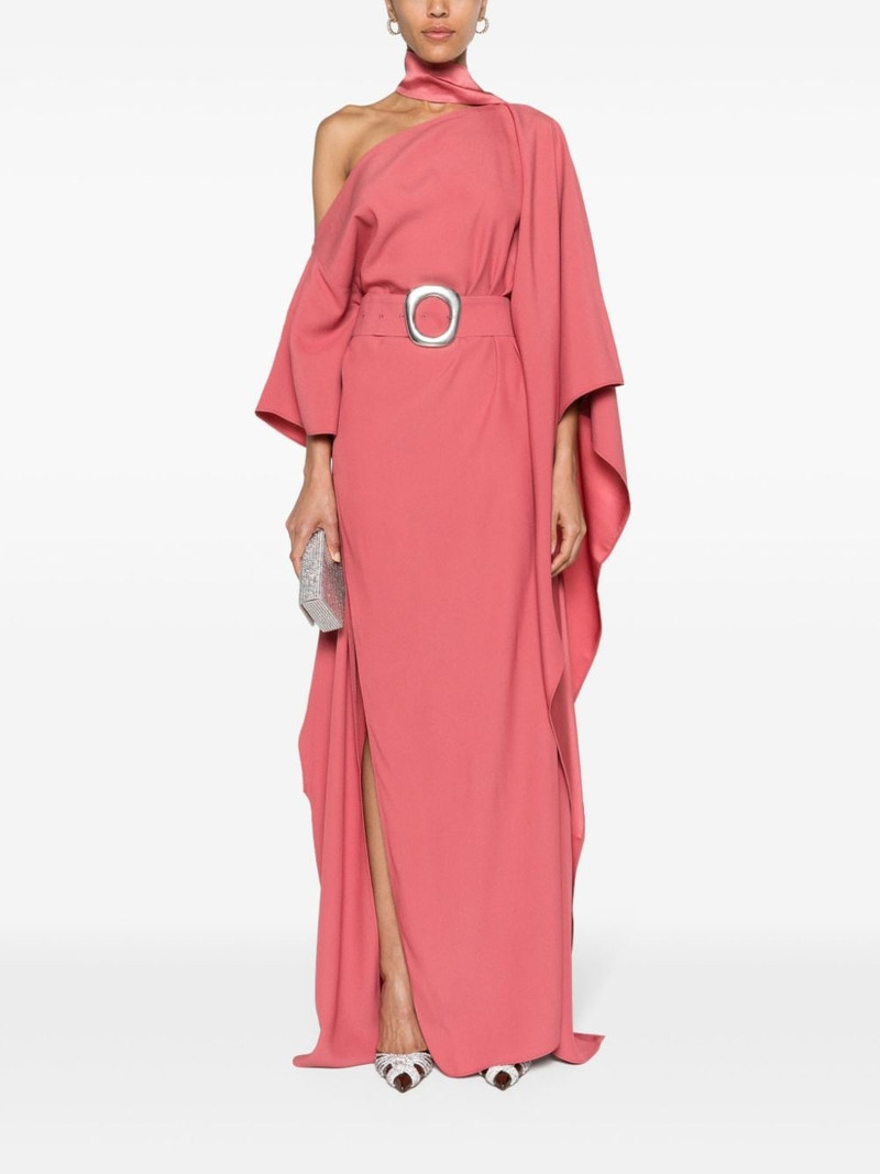 Taller Marmo Taylor belted crepe kaftan outlook